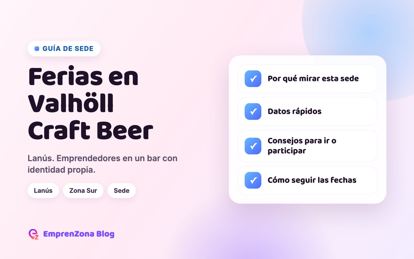 Portada de la guía: Ferias en Valhöll Craft Beer