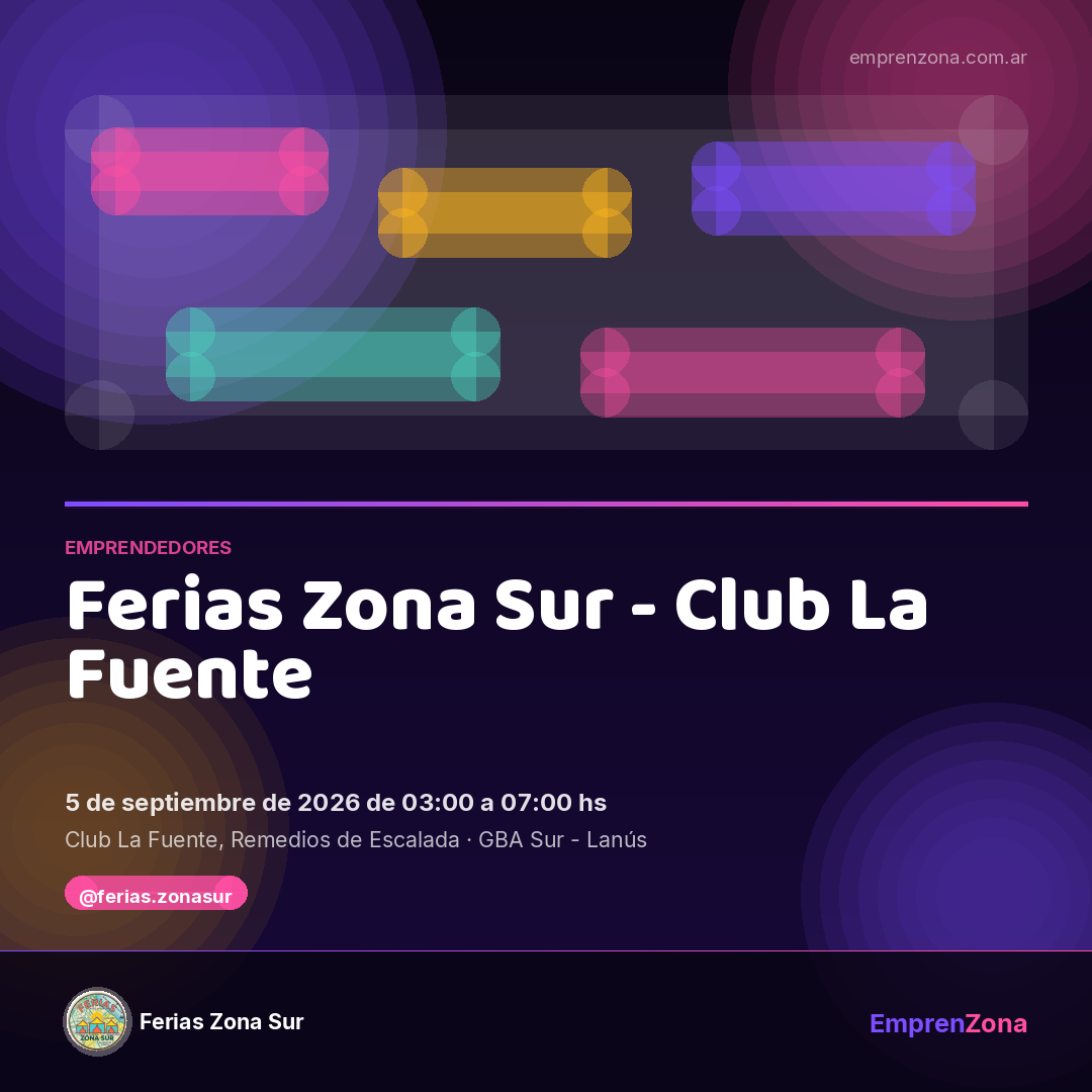 Portada de Ferias Zona Sur - Club La Fuente