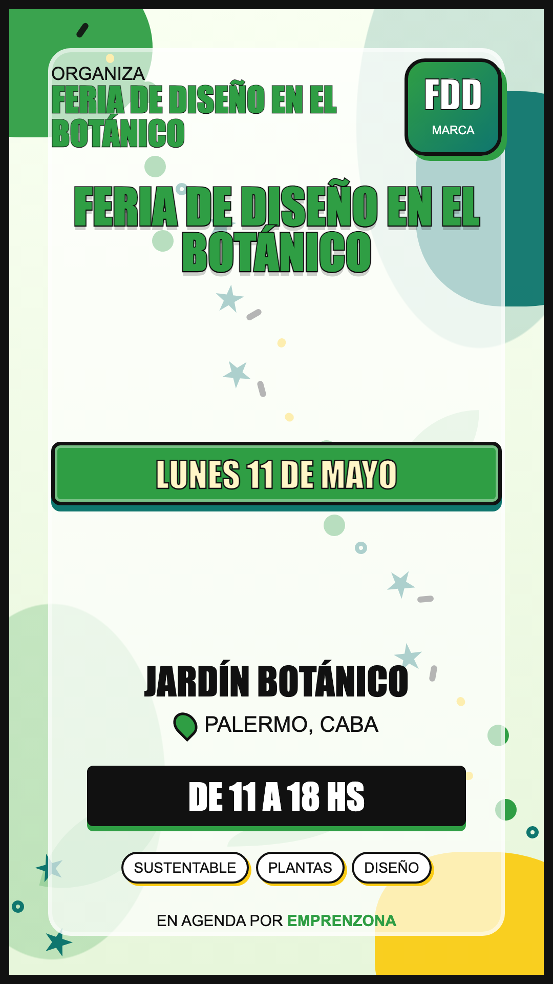 Portada de Feria de Diseño en el Botánico